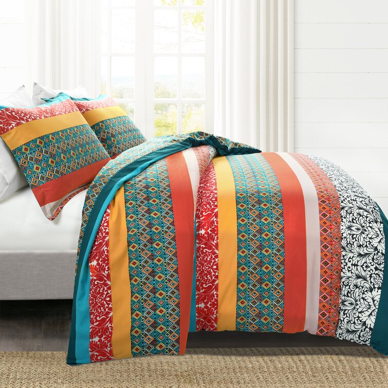 Dakota Fields Quasqueton Turquoise/Tangerine Standard Cotton 460